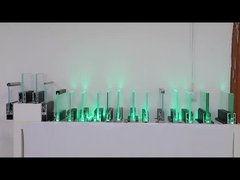 Легкая установка Алюминиевая стеклянная перила современная с светодиодным светом