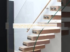 Крепления-стойки из нержавеющей стали, держатели панелей, болты, фурнитура для наружных лестниц и балконов