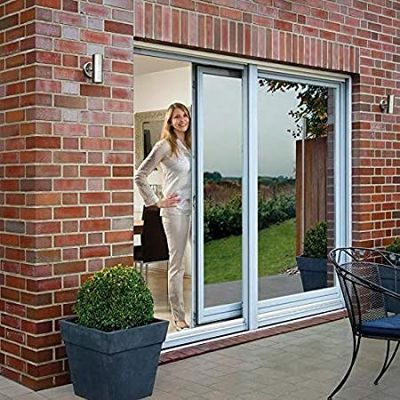 Морозные стеклянные алюминиевые раздвижные двери