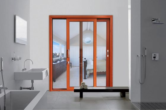 Прочная алюминиевая стеклопрофильная раздвижная дверь, настраиваемая на закаленное стекло