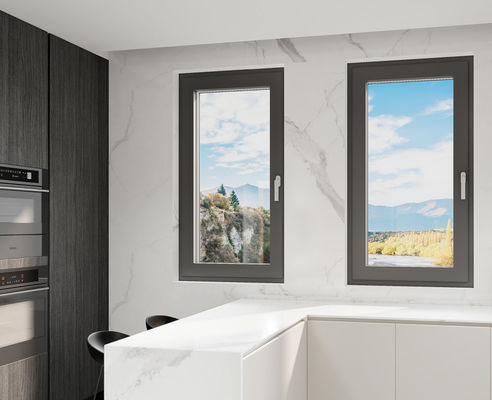 SZG Casement Open Aluminum Swing Window с оборудованием из нержавеющей стали