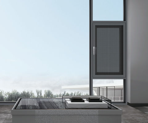 Порошкообразные окна из алюминия с двойным стеклом