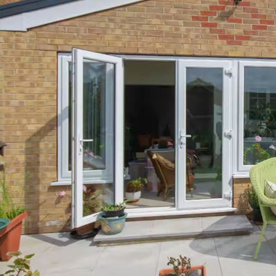 Вход Алюминиевые качающиеся двери коррозионностойкие Алюминиевые стеклянные дверцы с застежкой