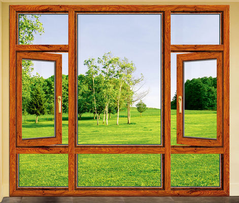 Порошковое покрытие Алюминиевое наклонное окно с термостойкостью и звукоизоляцией