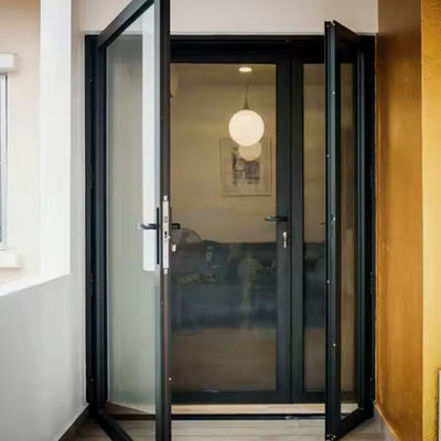 Алюминиевые качающиеся двери с порошкообразным покрытием, замки, ключи, ручное/автоматическое открытие для строительного оборудования