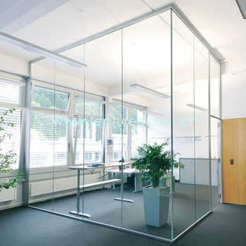 качество  Dustproof Glass Partition Wall Easy Cleaning Glass Office Partitions завод