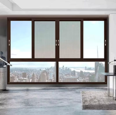 Коммерческие звукоизоляционные алюминиевые рамы Сдвижные окна с изолированным стеклом