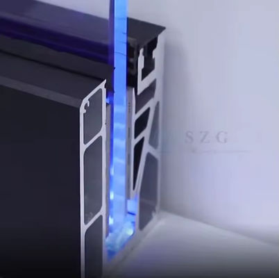 Стеклянная балюстрада Lamel U Channel, установленная сверху с ламинированным стеклом