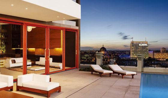 Термированные прозрачные стеклянные алюминиевые раздвижные двери терморазрывные многоскатные крыльцо двери