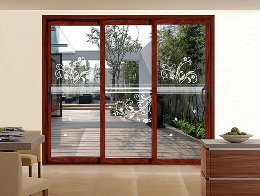 Прочная алюминиевая стеклопрофильная раздвижная дверь, настраиваемая на закаленное стекло