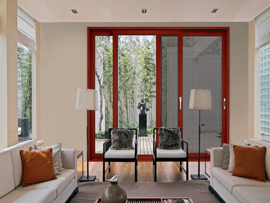 Настраиваемые большие стеклянные двери крыльца с покрытием из алюминия