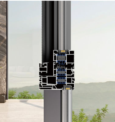 Алюминиевое долговечное открытое окно с ламинированным стеклом и закаленным изоляционным стеклом