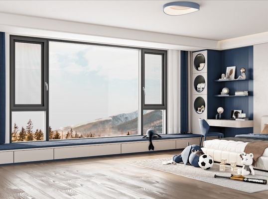 Алюминиевое окно с изоляцией и ламинированным стеклом