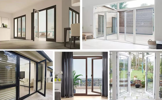 Алюминиевые качающиеся двери с порошкообразным покрытием экологически безопасны для длительного использования