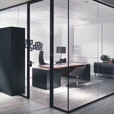 Устойчивые толстые алюминиевые качающиеся двери, закаленное ламинированное изоляционное стекло