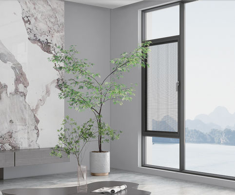 Порошкообразные окна из алюминия с двойным стеклом