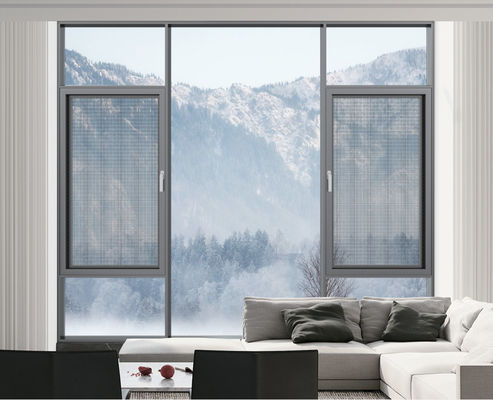 Серое алюминиевое колеблющееся окно с высокой вентиляцией