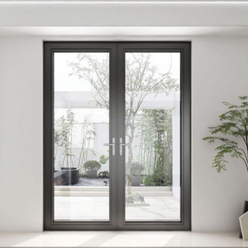 Терморазрыв Алюминиевая стеклянная вращающаяся дверь открытый корпус коррозионностойкий