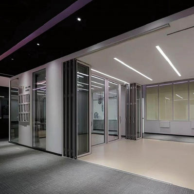 Порошковое покрытие Двухслойные стеклянные двери Внешняя стойкость к тайфунам для наружного использования