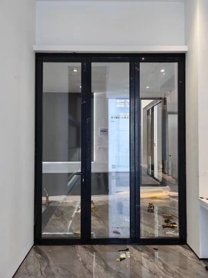 Энергоэффективность Алюминиевые складные двери толстый профиль стеклянные складные двери