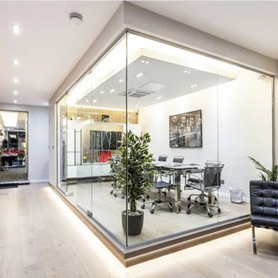 Коммерческие офисные стеклянные перегородки Стены высокой безопасности Легкое обслуживание