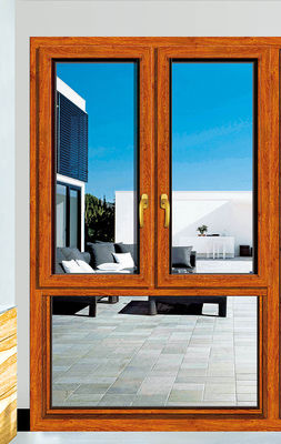 Порошковое покрытие Алюминиевое наклонное окно с термостойкостью и звукоизоляцией