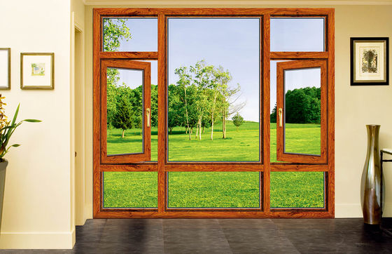 Порошковое покрытие Алюминиевое наклонное окно с термостойкостью и звукоизоляцией