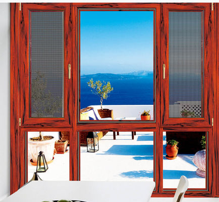 Противодействие ветру, наклон, поворот Алюминиевые окна, регулируемые с двойным стеклом