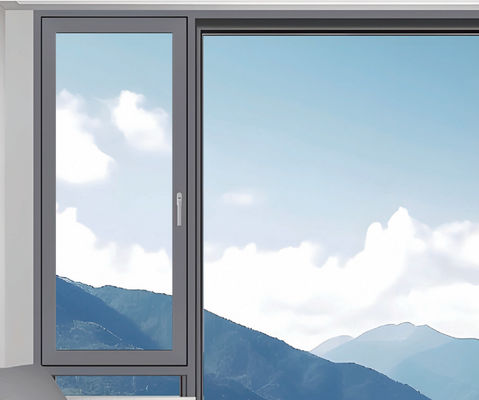 Изолированные окна из алюминия с уклоном и поворотом, экономия энергии и легкое обслуживание