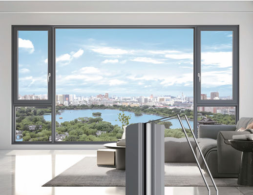 Изолированные окна из алюминия с уклоном и поворотом, экономия энергии и легкое обслуживание