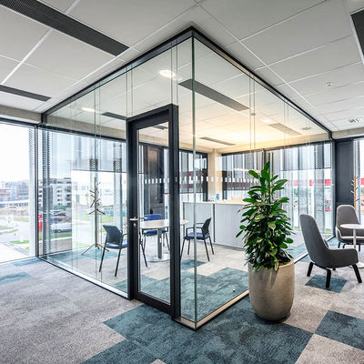 Тяжелая стеклянная перегородка Стены безопасности Алюминиевый профиль стеклянная перегородка