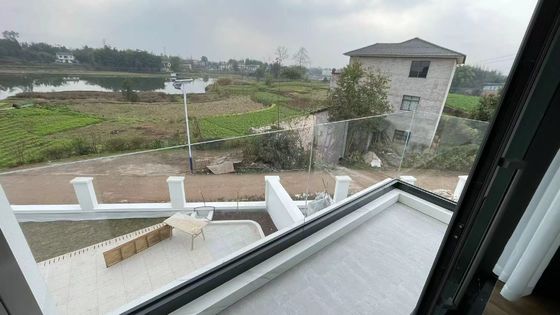 Алюминиевая безрамочная стеклянная перила прямоугольная балюстрада