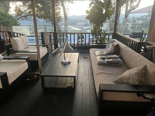 Покрытие порошкового покрытия стеклянных перил без рамы для жилых помещений