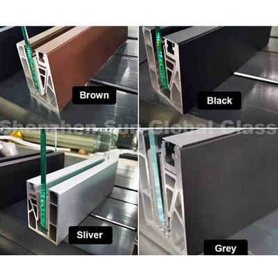 SZG U Канал без рамы 12 мм стеклянные балконные перила Жилые здания