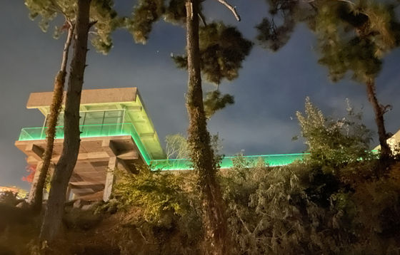 12 мм лестница без рамы стеклянный балкон ограждение U канал с светодиодным светом