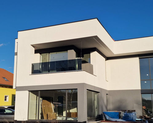 Настраиваемая гладкая стеклянная балюстрада без рамы, пылестойкая и легкая в очистке