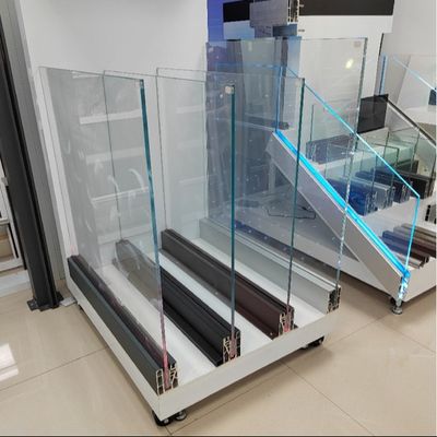 Устойчивое закаленное стекло балконная балюстрада Стекло U канал системы с алюминиевой ручки