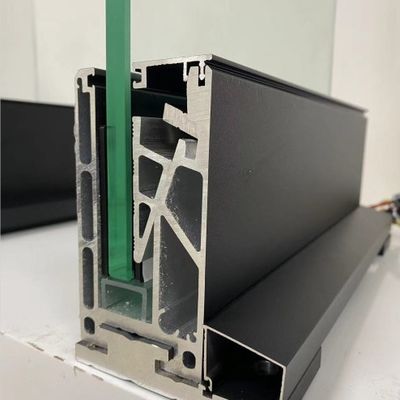 Стабильная система из закаленного стекла 800-1200 мм с U-образным профилем и алюминиевым поручнем для безопасности и эстетической привлекательности