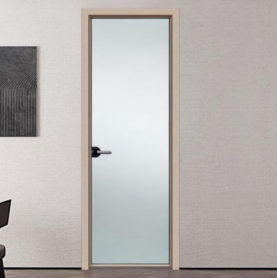 Прочная алюминиевая распашная дверь с рамой из алюминиевого сплава 6063-T5 и гарантией более 5 лет для экстремальных температур