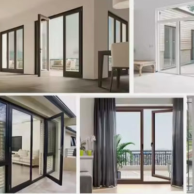Замок типа Mortise Lock Алюминиевые качающиеся двери для коммерческих и жилых помещений