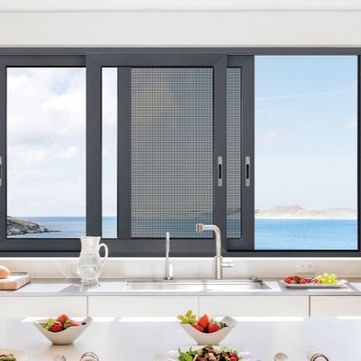 Большие современные внутренние запираемые аккордеоны черные стеклянные двери с раздвижной панелью