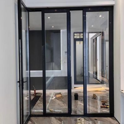 Slimline Алюминиевые двусторонние двери Внутренний балкон Складный раздвижной дизайн