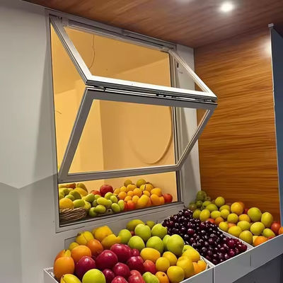 Алюминиевые складываемые окна с звукоизоляцией двойные стекла и твердое закаленное стекло