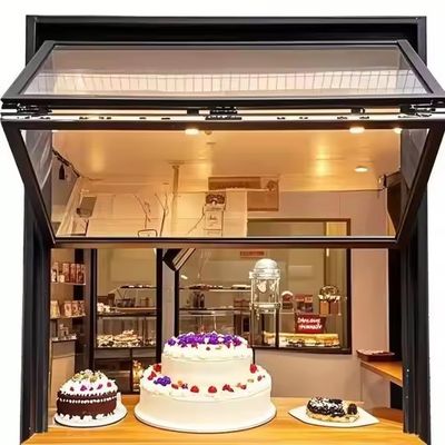 Алюминиевые складываемые окна с звукоизоляцией двойные стекла и твердое закаленное стекло