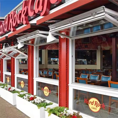 Вертикальное алюминиевое двухслойное окно высокая энергоэффективность с индивидуальным стеклом и рамой