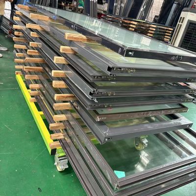 Двухслойная прозрачная стеклянная дверь, сверхпрочная, с теплоизоляцией, складная дверь