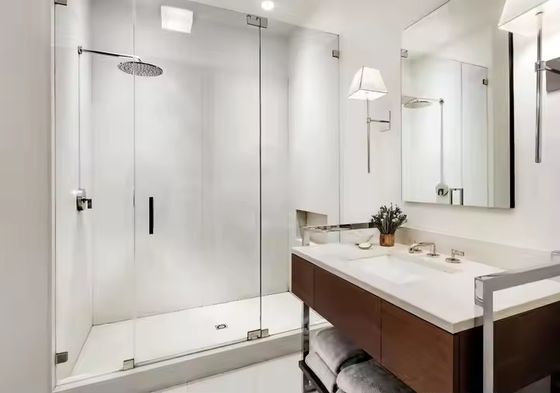 Безрамная стеклянная стеновая система с настраиваемой фурнитурой и круглосуточной онлайн-поддержкой