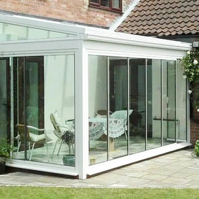 Настраиваемая складная дверь из алюминия с профилем 6063-T5 и 12 мм закаленным стеклом