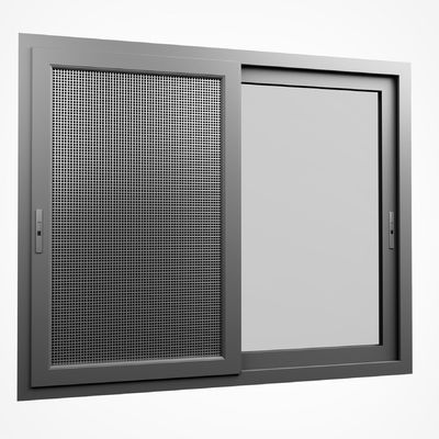 Двойные стеклянные коммерческие алюминиевые скользящие окна в груше для звукоизоляции и теплоизоляции