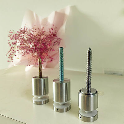 Регулируемая нержавеющая сталь без рамы на стену, стеклянная перила, фиксирующая стойку